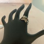 Vintage Silver Leaves Ring Photo 3