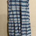 Paloma Blue Isabel geometric ruffle maxi dress Size L Photo 0
