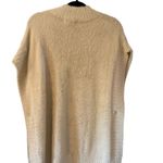 Molly Bracken Molly Brecken Beige Fuzzy Knit Sleeveless Sweater NWT Size M/L Tunic Soft Warm Photo 2