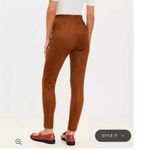 Loft  Faux Suede Ponte Legging Pants Size L Tall Photo 12