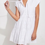 Vineyard Vines Island Eyelet Swing Dress in White Cap Size Large Photo 0