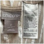 Chico's Chico’s Beige White Striped Open Front Long Sleeve Cardigan Small Photo 4