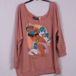 Torrid NWT  Off-Shoulder Sweatshirt French Terry Maya Angelou Size 4X Photo 3