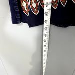 Anthropologie  Tiny Blue Persian Pear Paisley Split Neck Mixed Media Boho Top S Photo 5