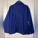 Vintage Take Two Dog Fleece Jacket Large Womens Western Grandma Blue Button Photo 7