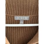 J. Crew Sweater Women 3XL Camel Gold Roll Tab Cotton Fisherman Cable Knit Preppy Tan Size undefined Photo 5