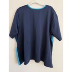 Juno Active QuikEnergy Short Sleeve Swim Sun Top Turquoise Black Women's Size 4X Photo 1