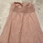 Acrobat Strapless Linen Dress Light Pink Peek Photo 9