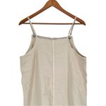 Monki  Khaki Overall Denim Dungaree Dress size Small Sleeveless Pockets Cotton Photo 5
