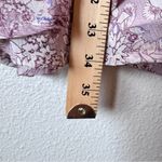 Fate Pink Ditsy Floral Ruched Mini Dress Womens L Tiered Ruffled Cottage Core Size L Photo 7