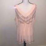 Torrid Light Pink Peplum Chiffon Embellished Top Sequined Photo 1