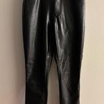 Abercrombie & Fitch Black The Skinny High Rise Faux Leather Pants Size 6 Long Photo 1