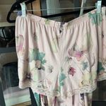 Soma  Pajamas set cool nights shorts tank top lace cami mystical blooms rose Photo 5