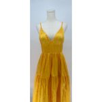 Hutch Yellow Bustier Tiered Midi Dress Size 6 NWT Photo 5