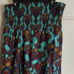 Nicole Miller woman’s Colorful Strapless Maxi Dress size 6 Green Photo 8