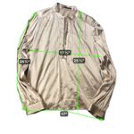 Elie Tahari  Silk Blend Blouse Gold Tone Button Embellished Collar size 10 Photo 1