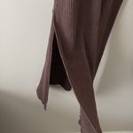 Lulus New Layer Lover Brown Ribbed Knit Tank Dress Sleeveless Side Slit Size XXL Photo 4
