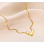 Boutique V Necklace Gold Filled Pendant Chain‎ Fashion Jewelry Photo 15