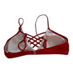 Live and let live Womens size medium Red Bikini Top- hollow out crossed front strappy​​​ Photo 8