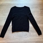 Alice + Olivia Bethela Cat Beaded Embroidered 100% Wool Black Sweater Size M Photo 8