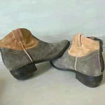 Steve Madden Womens 7.5 Western Cowgirl Suede Booties Leather Round Boots Boho Photo 7