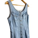 Madewell Denim Sleeveless Seamed Mini Dress Palomilla Wash Size 12 Photo 4