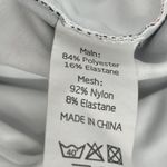 Fabletics Renata Mesh Overlay Athletic Workout Running Shorts White Medium Photo 5