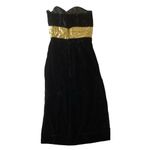 Dave & Johnny Velvet Prom Dress Black Size 10 Photo 9