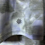 Athleta ‎ Crop Tank Top 1X Blue Gray Stretch Gym Support Plus Size Workout Active Photo 2