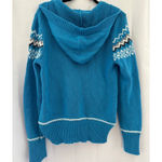 Aeropostale Blue & White hooded women's Sweater Y2K XL Photo 1