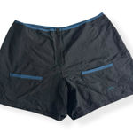 XOXO  Swim Shorts Women’s Size Large Black Blue Trim Y2K Bathing Suit Cover‎ Up Photo 0