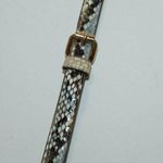 Anne Klein Anne Klein Blue Snakeskin Crossbody Purse Photo 10