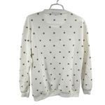 Vinyl Icons Gold White star large bow Sweatshirt S metallic Christmas holiday Photo 1