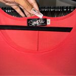 Sympli Nu Tank Swing Jersey Dress Short in Coral Orange Size 14 Photo 6