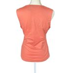 New York And Company  peachy orange sleeveless tank top laced with a bow women's S Photo 3