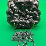 Brighton A Floral vintage Rosalie Dull Gold Leather Crossbody Chain Wallet Bag Photo 0