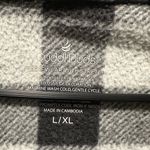 Cuddl Duds  Checked Buffalo Plaid Open Hooded Cardigan w/pockets Sz L/XL Soft Photo 3