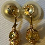 Christian Dior DIOR TRIBALES EARRINGS Gold-Finish Metal with White Resin Pearls Lacquer Photo 6
