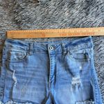 Wax Jean , LOS ANGELES,  Large BLUE DENIM CUT OFF SHORTS, JR'S WAIST, Photo 4