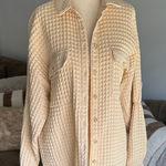 BDG  Beige Waffle Knit Shirt Photo 0