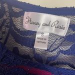 Royal blue lace long sleeve dress Photo 5