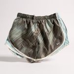 Nike  Dri-FIT Running Shorts‎ Women's L Gray Blue White Athletic Gym Photo 7