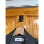 The Frankie Shop Dallas Oversized Denim Overshirt Dark Grey 100% Cotton XXXS/XSS Photo 3