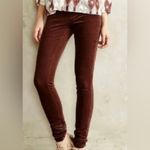Pilcro Anthropologie  the letterpress high rise skinny brown corduroy Pants 25 Photo 1