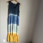 Faherty  Sapphira Colorblock Tie Dye Maxi Dress - Blue Photo 2