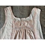 Vintage long peach nightgown lace ruched front size M Pink Size M Photo 7