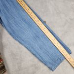 John Mark  Womens Blouse Top Denim Floral Size L Large Photo 5