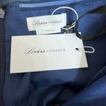 Lovers + Friends  strapless blue satin jumpsuit Photo 5