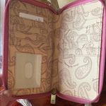 Anuschka Pink Plaid Crossbody Wallet Photo 2