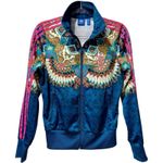 Adidas ‎ ORIGINALS X FARM BORBOMIX Colorful Full Zip Track Jacket Butterfly Small Photo 0